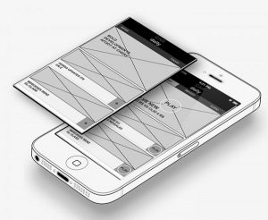 Axure wireframe iphone app